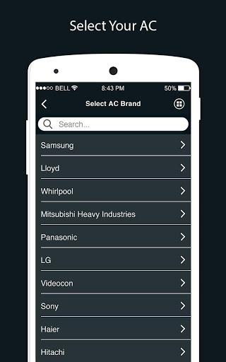 AC Remote Control - عکس برنامه موبایلی اندروید