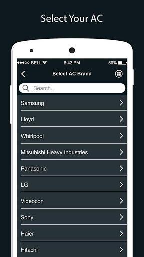 AC Remote Control - عکس برنامه موبایلی اندروید