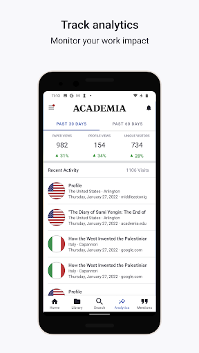 Academia.edu - عکس برنامه موبایلی اندروید