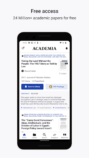 Academia.edu - عکس برنامه موبایلی اندروید