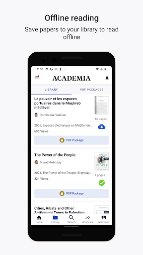 Academia.edu - عکس برنامه موبایلی اندروید