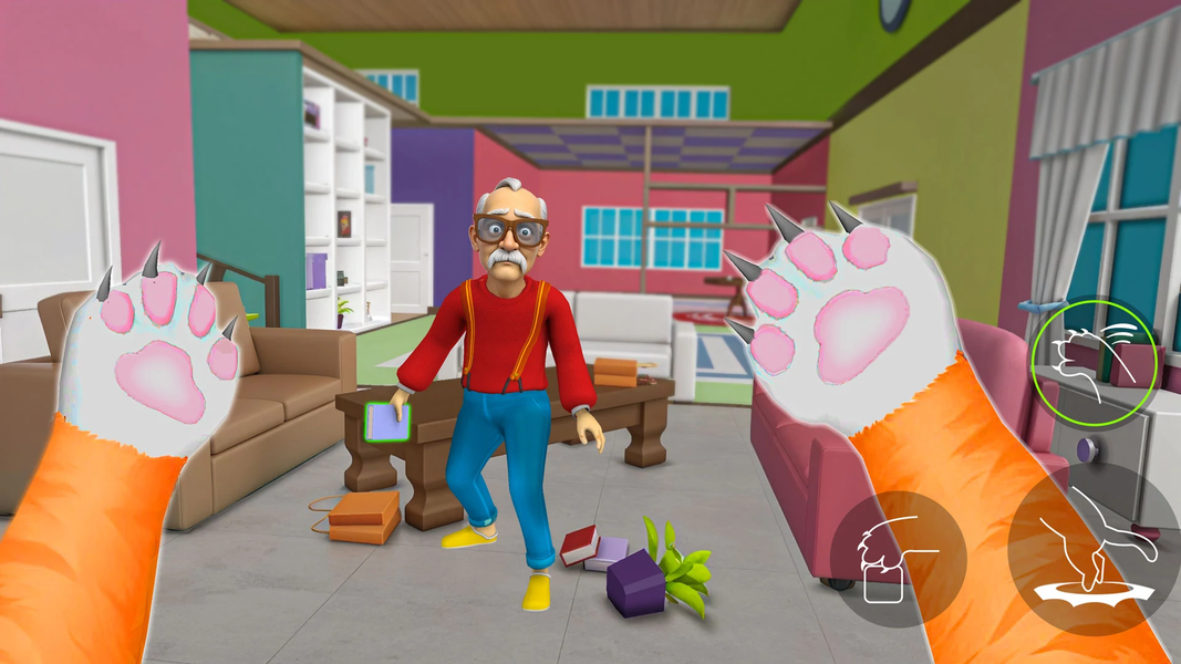 Angry Grandpa: Cat Simulator - عکس بازی موبایلی اندروید