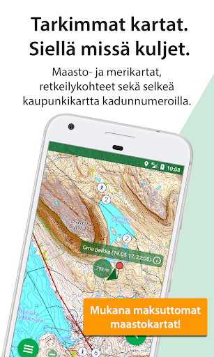 Karttaselain - Maastokartta - Image screenshot of android app