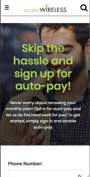 Access Wireless - My Account - عکس برنامه موبایلی اندروید