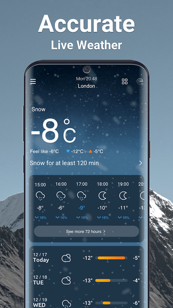 Weather Forecast - Live Radar - عکس برنامه موبایلی اندروید