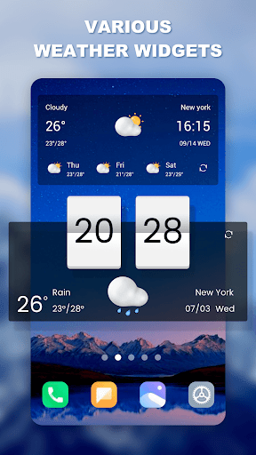 Weather app - Radar & Widget - عکس برنامه موبایلی اندروید