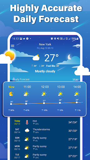Weather Forecast, Live Weather - عکس برنامه موبایلی اندروید