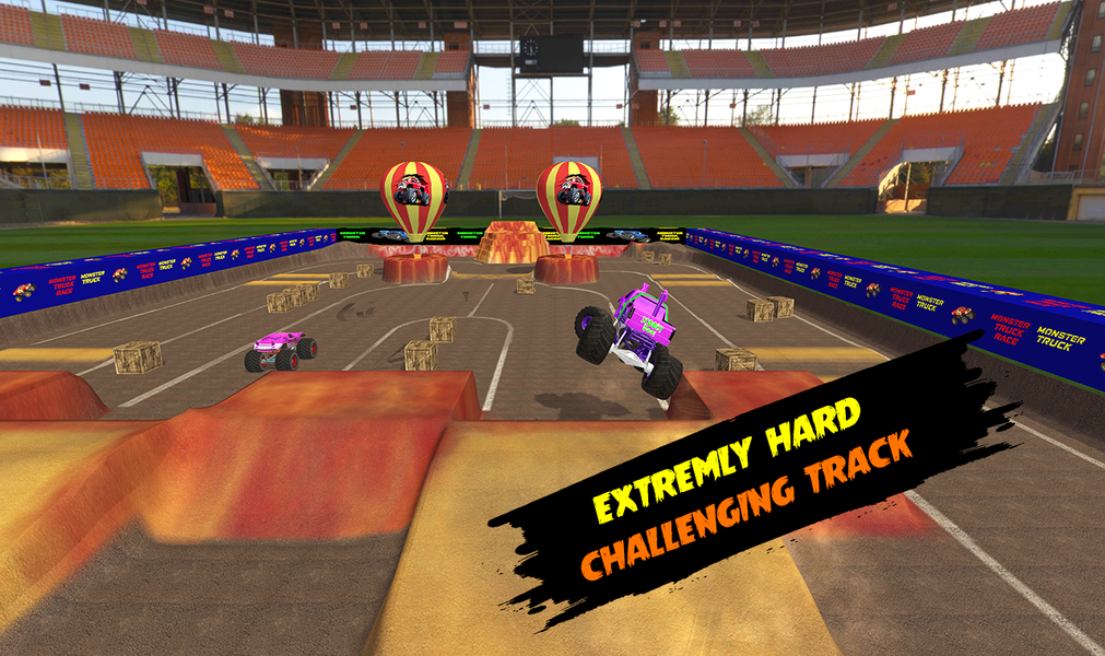Monster Trucks Muddy Drag Race - Gameplay image of android game