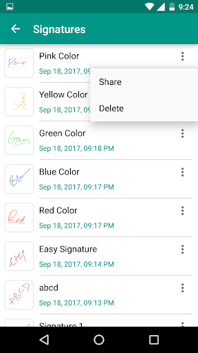 Easy Signature - Digital Signature - eSignature - Image screenshot of android app