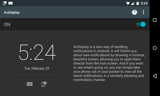 AcDisplay - Image screenshot of android app