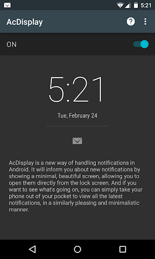 AcDisplay - Image screenshot of android app