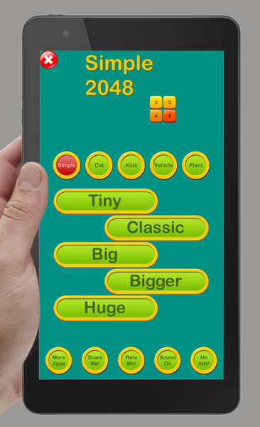۲۰۴۸ Tiles Puzzle - عکس بازی موبایلی اندروید