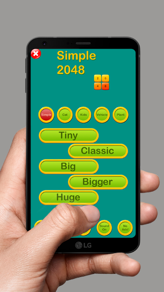 2048 Tiles Puzzle - Gameplay image of android game