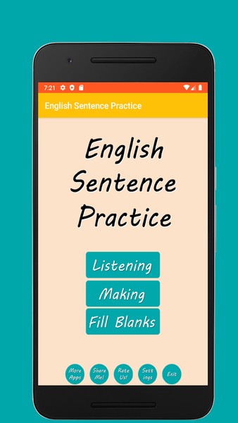 English Sentence Listen & Make - عکس برنامه موبایلی اندروید