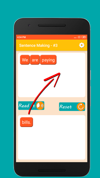 English Sentence Listen & Make - عکس برنامه موبایلی اندروید
