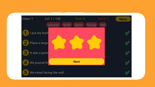 English Word Fill - عکس برنامه موبایلی اندروید