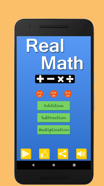 Real Math Practice - Image screenshot of android app