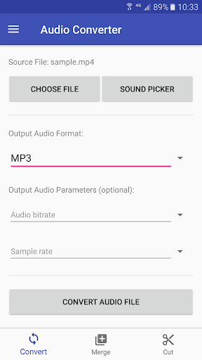 Audio Converter - عکس برنامه موبایلی اندروید