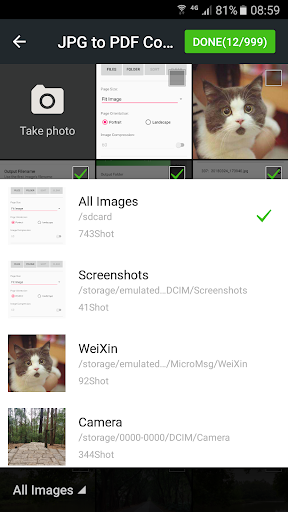 JPG to PDF Converter - Image screenshot of android app