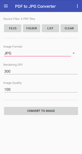 PDF to JPG Converter - Image screenshot of android app