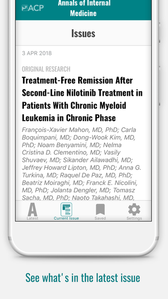 Annals of Internal Medicine - Image screenshot of android app