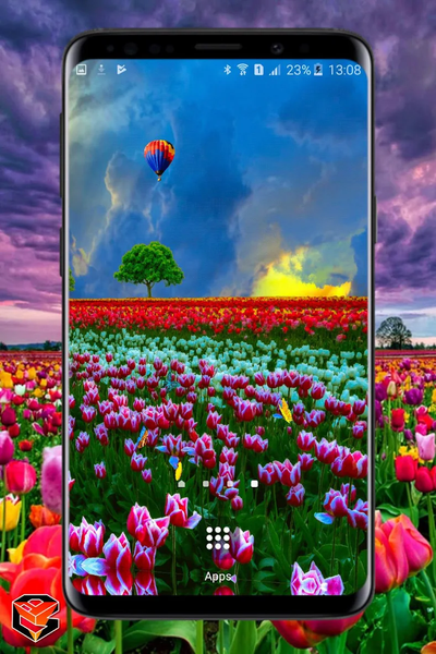 Flower Fields Live Wallpaper - عکس برنامه موبایلی اندروید