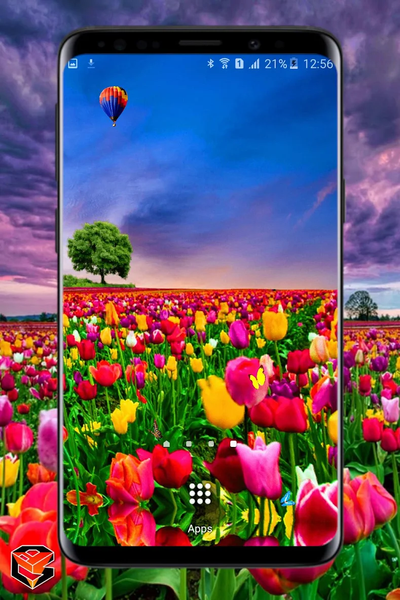 Flower Fields Live Wallpaper - Image screenshot of android app