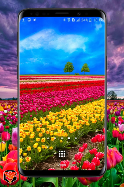 Flower Fields Live Wallpaper - عکس برنامه موبایلی اندروید
