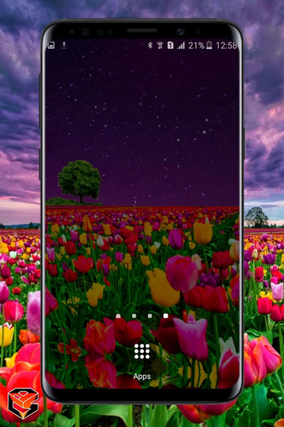 Flower Fields Live Wallpaper - عکس برنامه موبایلی اندروید