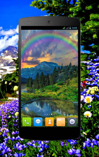 Mountain Spring Live Wallpaper - Image screenshot of android app