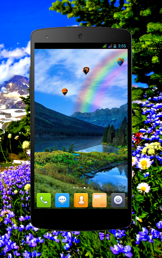 Mountain Spring Live Wallpaper - Image screenshot of android app