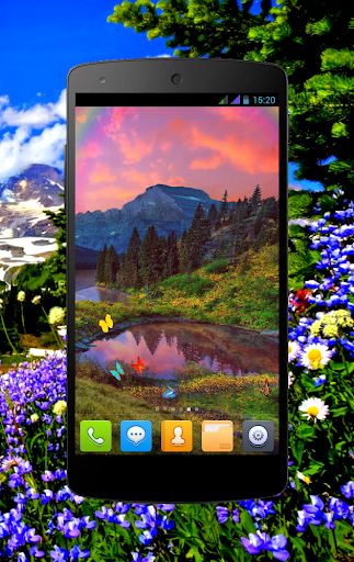Mountain Spring Live Wallpaper - Image screenshot of android app
