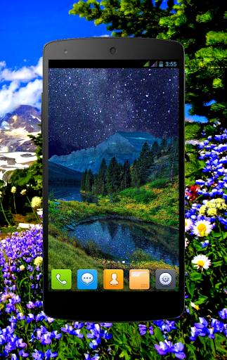 Mountain Spring Live Wallpaper - Image screenshot of android app