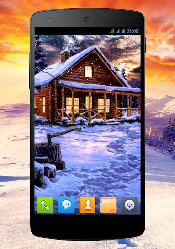 Winter Holiday Live Wallpaper - عکس برنامه موبایلی اندروید