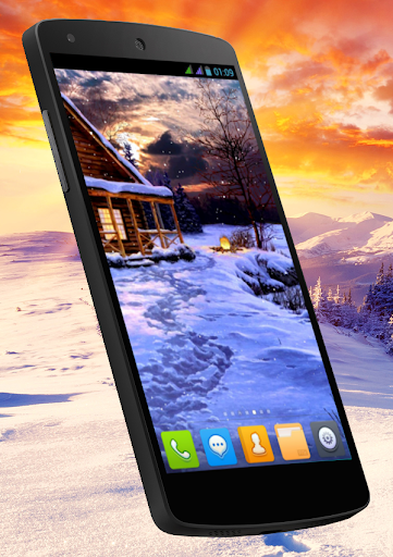 Winter Holiday Live Wallpaper - عکس برنامه موبایلی اندروید