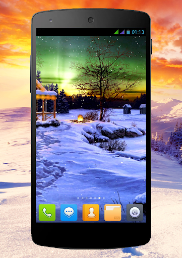 Winter Holiday Live Wallpaper - عکس برنامه موبایلی اندروید
