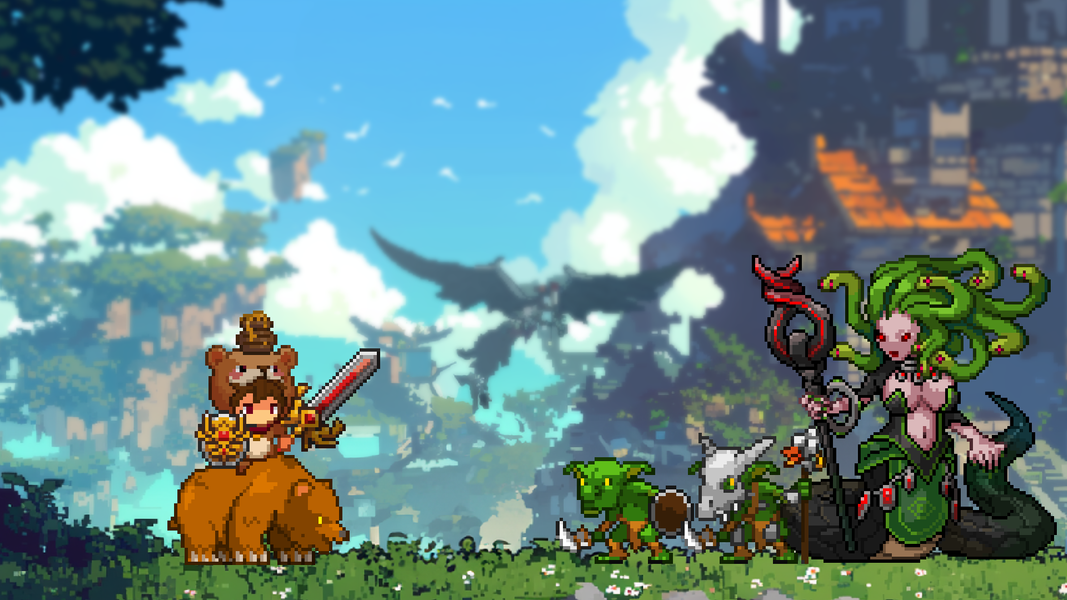 Dragon Slayer : Pixel Idle RPG - Gameplay image of android game