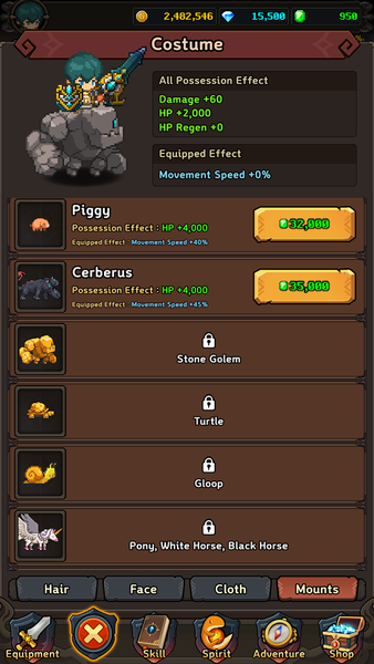 Dragon Slayer : Pixel Idle RPG - Gameplay image of android game