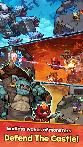 GODCHER: Idle Tower Defense - Gameplay image of android game