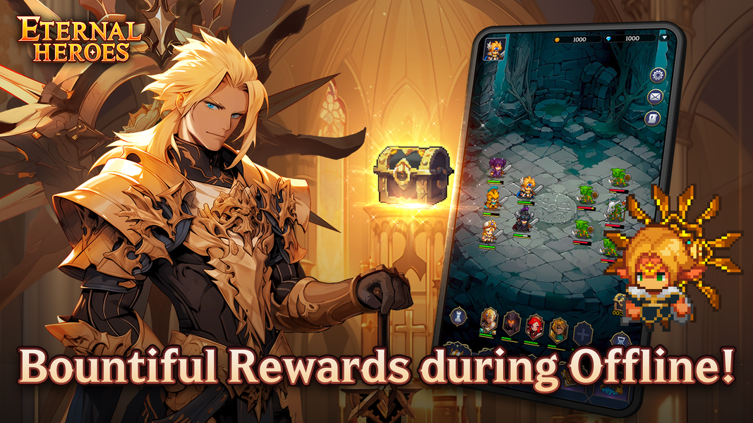 Eternal Heroes : Get 3000Draws - Gameplay image of android game