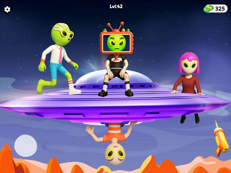Stupid Aliens Hunting Time - Gameplay image of android game