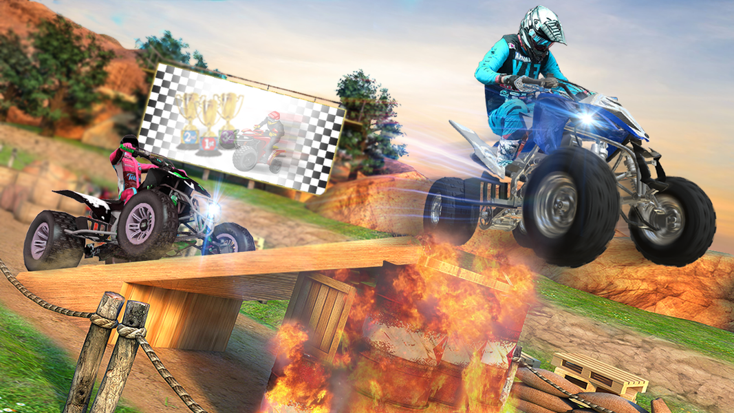 ATV Quad Bike Race ATV Offroad - Gameplay image of android game
