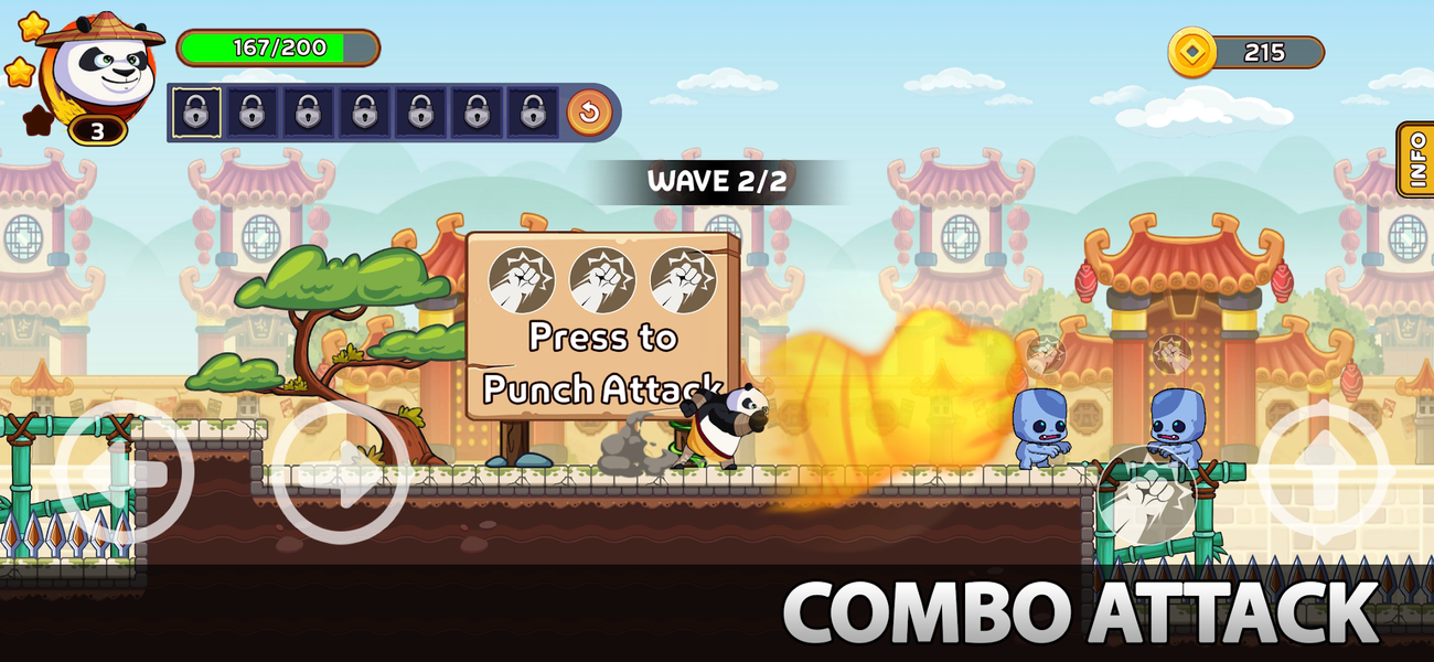 Panda Master: Legend of Stick - Gameplay image of android game