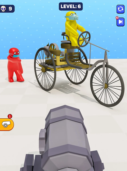 Cannon Chaos: Silly Shots - Gameplay image of android game