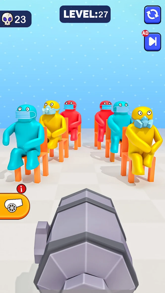 Cannon Chaos: Silly Shots - Gameplay image of android game