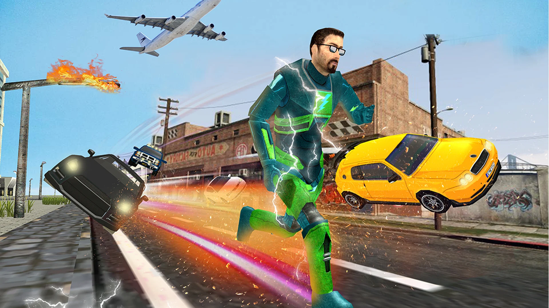 Light Superhero Speed Hero - Gameplay image of android game