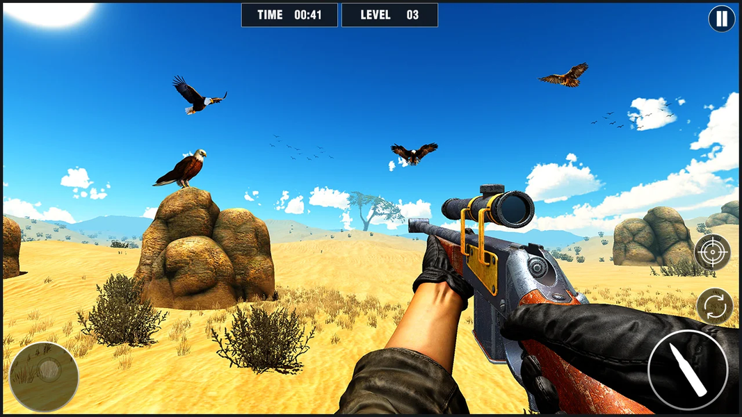 Bird Hunting Games Offline - Gameplay image of android game