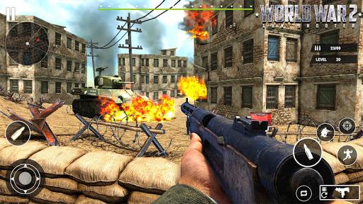 World war ۲ Gun shooter: Free WW۲ FPS Games ۲۰۲۰ - عکس بازی موبایلی اندروید