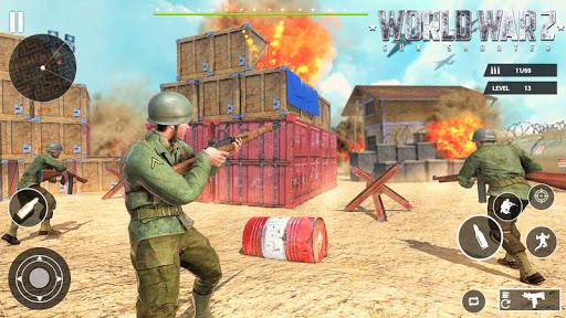 World war ۲ Gun shooter: Free WW۲ FPS Games ۲۰۲۰ - عکس بازی موبایلی اندروید