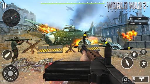 World war ۲ Gun shooter: Free WW۲ FPS Games ۲۰۲۰ - عکس بازی موبایلی اندروید